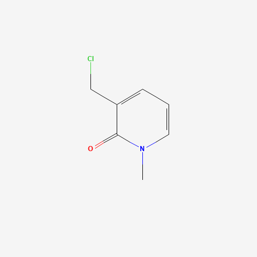 3-(chloromethyl)-1-methylpyridin-2-one (CAS: 51417-15-3) - Chemical Structure and Molecular Formula 
