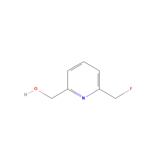 [6-(fluoromethyl)pyridin-2-yl]methanol (CAS: 1131605-11-2) - Chemical Structure and Molecular Formula 