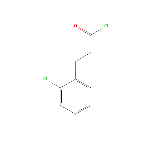 3-(2-chlorophenyl)propanoyl chloride (CAS: 52085-97-9) - Chemical Structure and Molecular Formula 