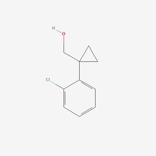 [1-(2-chlorophenyl)cyclopropyl]methanol (CAS: 886366-24-1) - Chemical Structure and Molecular Formula 