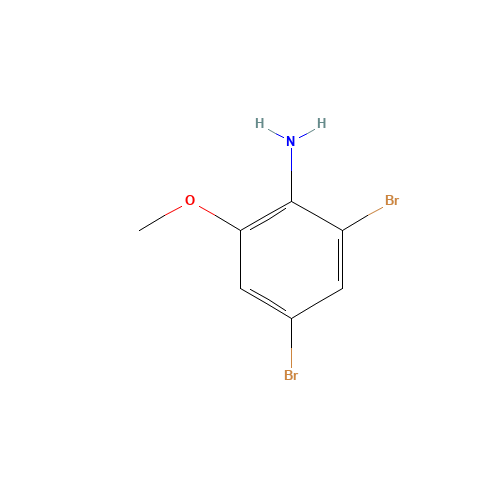 2,4-dibromo-6-methoxyaniline (CAS: 88149-47-7) - Chemical Structure and Molecular Formula 