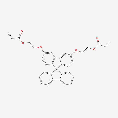2-[4-[9-[4-(2-prop-2-enoyloxyethoxy)phenyl]fluoren-9-yl]phenoxy]ethyl prop-2-enoate (CAS: 161182-73-6) - Related Chemical Product