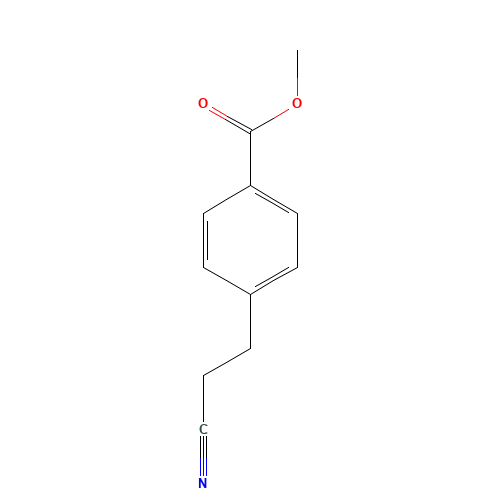 methyl 4-(2-cyanoethyl)benzoate (CAS: 74733-36-1) - Chemical Structure and Molecular Formula 