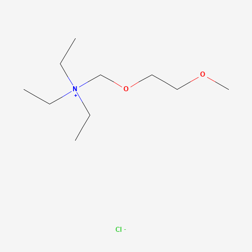 triethyl(2-methoxyethoxymethyl)azanium;chloride (CAS: 60043-43-8) - Chemical Structure and Molecular Formula 