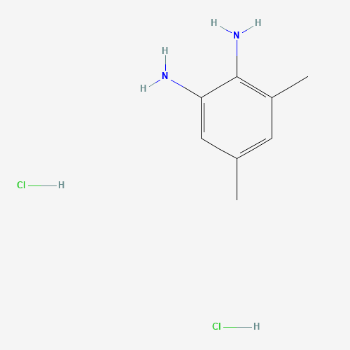 3,5-dimethylbenzene-1,2-diamine;dihydrochloride (CAS: 59007-83-9) - Chemical Structure and Molecular Formula 