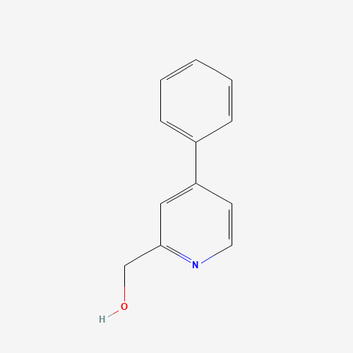 (4-phenylpyridin-2-yl)methanol (CAS: 55218-73-0) - Chemical Structure and Molecular Formula 