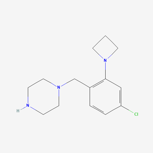 1-[[2-(azetidin-1-yl)-4-chlorophenyl]methyl]piperazine (CAS: 1446819-25-5) - Related Chemical Product