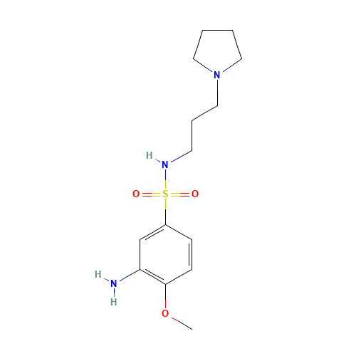 3-amino-4-methoxy-N-(3-pyrrolidin-1-ylpropyl)benzenesulfonamide (CAS: 1306125-38-1) - Related Chemical Product
