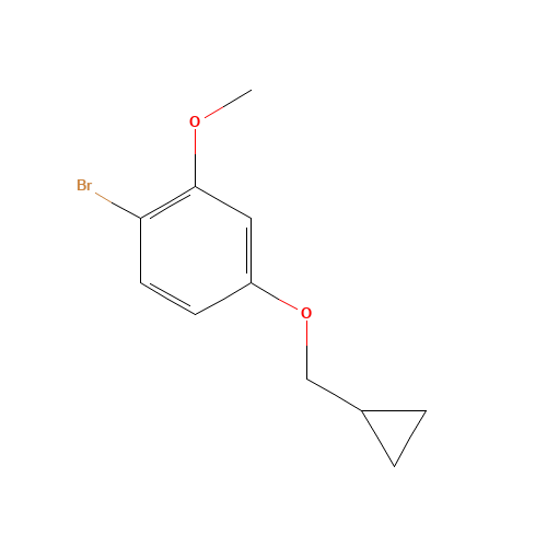1-bromo-4-(cyclopropylmethoxy)-2-methoxybenzene (CAS: 1353776-76-7) - Related Chemical Product