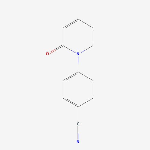 4-(2-oxopyridin-1-yl)benzonitrile (CAS: 444002-96-4) - Chemical Structure and Molecular Formula 