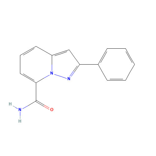 2-phenylpyrazolo[1,5-a]pyridine-7-carboxamide (CAS: 1196713-16-2) - Chemical Structure and Molecular Formula 