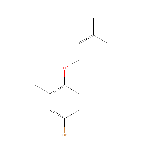 4-bromo-2-methyl-1-(3-methylbut-2-enoxy)benzene (CAS: 1341157-03-6) - Related Chemical Product