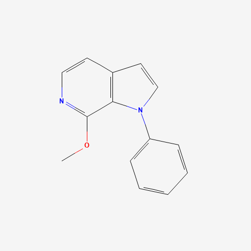 7-methoxy-1-phenylpyrrolo[2,3-c]pyridine (CAS: 1175015-36-7) - Chemical Structure and Molecular Formula 