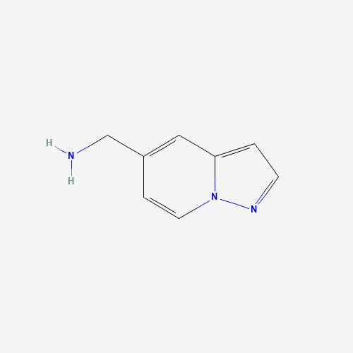 pyrazolo[1,5-a]pyridin-5-ylmethanamine (CAS: 1313727-03-5) - Chemical Structure and Molecular Formula 