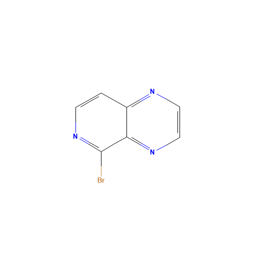 5-bromopyrido[3,4-b]pyrazine (CAS: 1159829-75-0) - Chemical Structure and Molecular Formula 