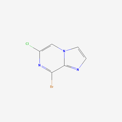 8-bromo-6-chloroimidazo[1,2-a]pyrazine (CAS: 76537-19-4) - Chemical Structure and Molecular Formula 