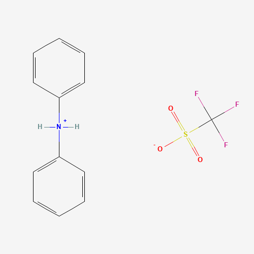 diphenylazanium;trifluoromethanesulfonate (CAS: 164411-06-7) - Chemical Structure and Molecular Formula 