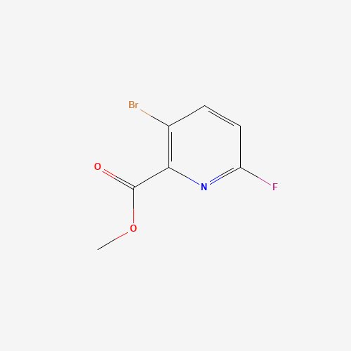 methyl 3-bromo-6-fluoropyridine-2-carboxylate (CAS: 1214324-98-7) - Chemical Structure and Molecular Formula 