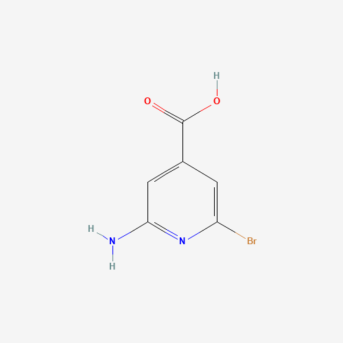 2-amino-6-bromopyridine-4-carboxylic acid (CAS: 1060811-29-1) - Chemical Structure and Molecular Formula 