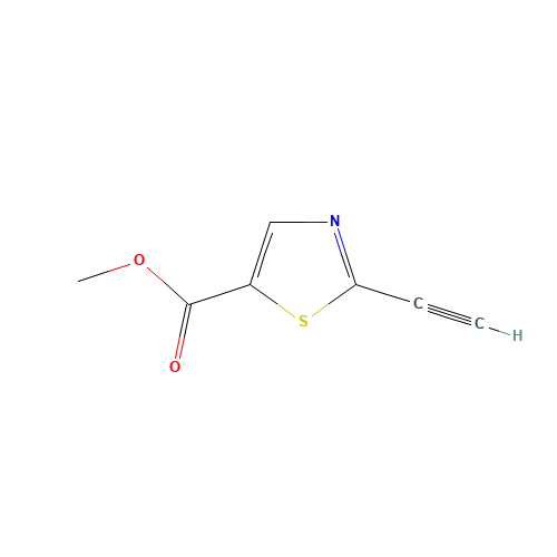 methyl 2-ethynyl-1,3-thiazole-5-carboxylate (CAS: 1213234-89-9) - Chemical Structure and Molecular Formula 
