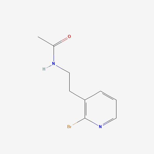N-[2-(2-bromopyridin-3-yl)ethyl]acetamide (CAS: 1247093-11-3) - Chemical Structure and Molecular Formula 
