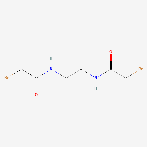 2-bromo-N-[1-[(2-bromoacetyl)amino]ethyl]acetamide (CAS: 4960-81-0) - Chemical Structure and Molecular Formula 