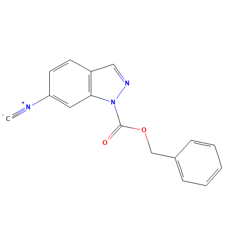 benzyl 6-isocyanoindazole-1-carboxylate (CAS: 1430115-45-9) - Chemical Structure and Molecular Formula 