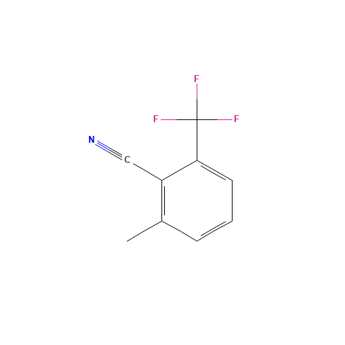 2-methyl-6-(trifluoromethyl)benzonitrile (CAS: 1214385-32-6) - Chemical Structure and Molecular Formula 