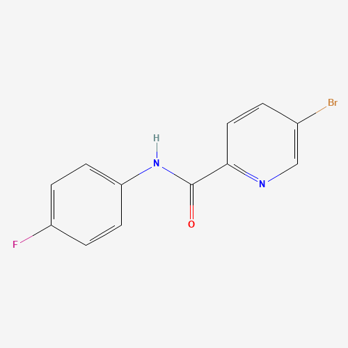 5-bromo-N-(4-fluorophenyl)pyridine-2-carboxamide (CAS: 1289076-32-9) - Chemical Structure and Molecular Formula 