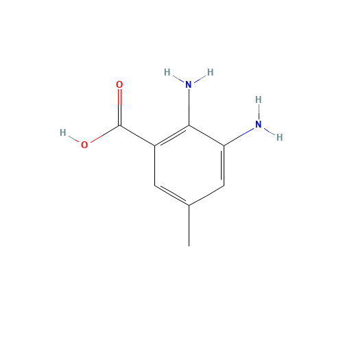 2,3-diamino-5-methylbenzoic acid (CAS: 37901-87-4) - Chemical Structure and Molecular Formula 