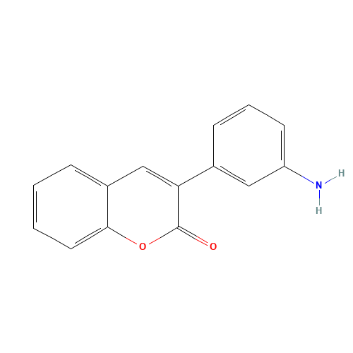 3-(3-aminophenyl)chromen-2-one (CAS: 292644-31-6) - Chemical Structure and Molecular Formula 