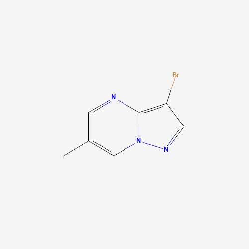 3-bromo-6-methylpyrazolo[1,5-a]pyrimidine (CAS: 1263060-64-5) - Chemical Structure and Molecular Formula 