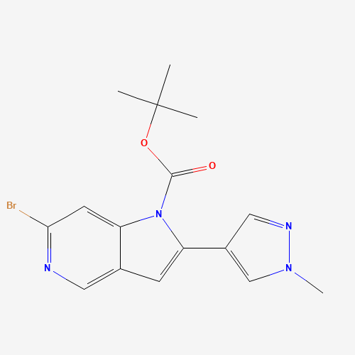 tert-butyl 6-bromo-2-(1-methylpyrazol-4-yl)pyrrolo[3,2-c]pyridine-1-carboxylate (CAS: 1400286-74-9) - Related Chemical Product