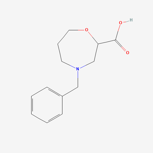 4-benzyl-1,4-oxazepane-2-carboxylic acid (CAS: 1141669-59-1) - Chemical Structure and Molecular Formula 
