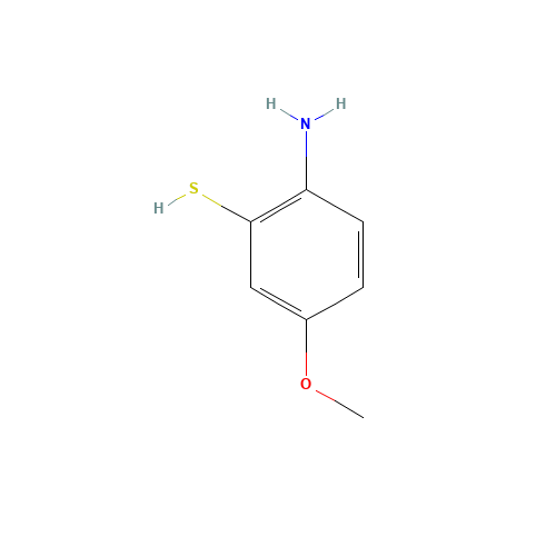 2-amino-5-methoxybenzenethiol (CAS: 6274-29-9) - Chemical Structure and Molecular Formula 