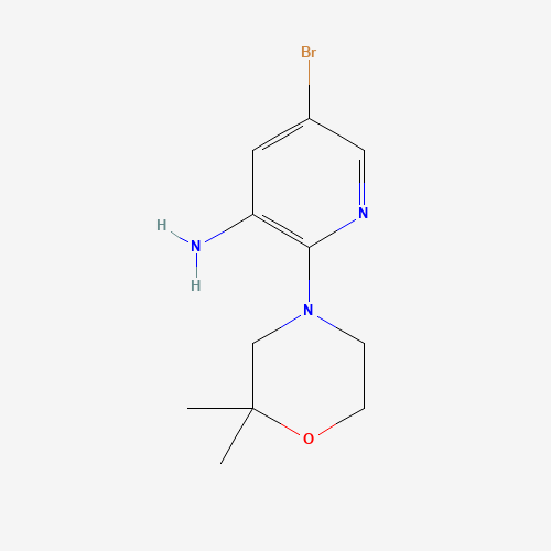 5-bromo-2-(2,2-dimethylmorpholin-4-yl)pyridin-3-amine (CAS: 1248126-98-8) - Related Chemical Product