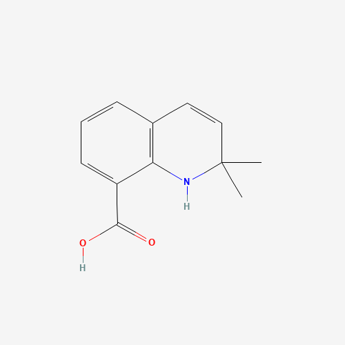 2,2-dimethyl-1H-quinoline-8-carboxylic acid (CAS: 921602-89-3) - Chemical Structure and Molecular Formula 