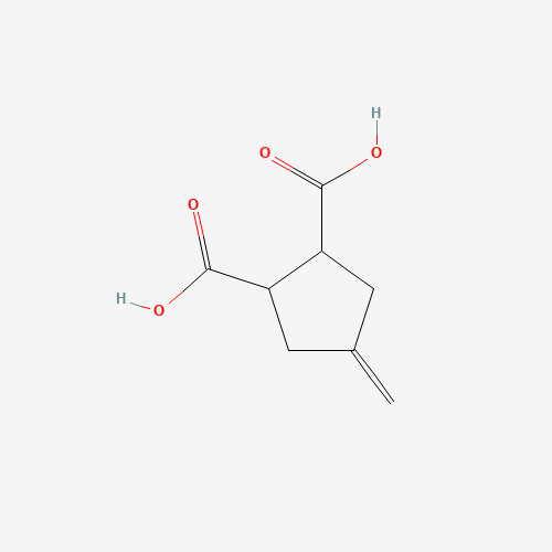 4-methylidenecyclopentane-1,2-dicarboxylic acid (CAS: 90474-14-9) - Chemical Structure and Molecular Formula 
