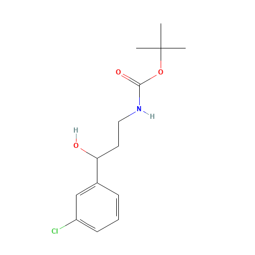 tert-butyl N-[3-(3-chlorophenyl)-3-hydroxypropyl]carbamate (CAS: 913642-57-6) - Related Chemical Product