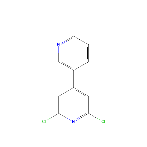 2,6-dichloro-4-pyridin-3-ylpyridine (CAS: 867373-61-3) - Chemical Structure and Molecular Formula 