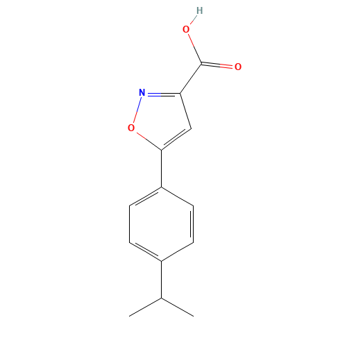 5-(4-propan-2-ylphenyl)-1,2-oxazole-3-carboxylic acid (CAS: 33282-10-9) - Related Chemical Product