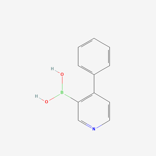 (4-phenylpyridin-3-yl)boronic acid (CAS: 1029654-15-6) - Chemical Structure and Molecular Formula 