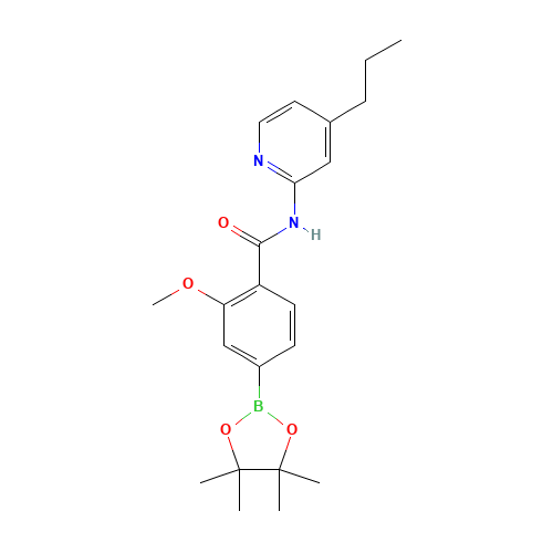2-methoxy-N-(4-propylpyridin-2-yl)-4-(4,4,5,5-tetramethyl-1,3,2-dioxaborolan-2-yl)benzamide (CAS: 1419221-41-2) - Related Chemical Product