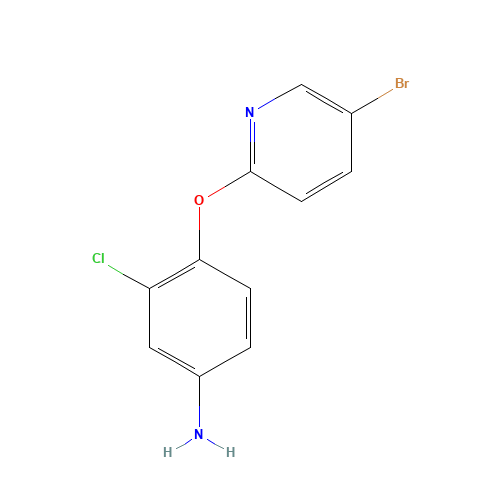 4-(5-bromopyridin-2-yl)oxy-3-chloroaniline (CAS: 1099631-28-3) - Related Chemical Product