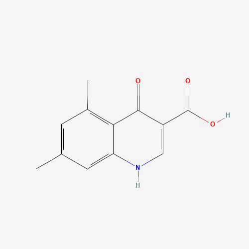 5,7-dimethyl-4-oxo-1H-quinoline-3-carboxylic acid (CAS: 948293-86-5) - Chemical Structure and Molecular Formula 