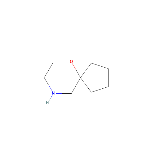 6-oxa-9-azaspiro[4.5]decane (CAS: 130643-07-1) - Chemical Structure and Molecular Formula 