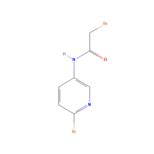 2-bromo-N-(6-bromopyridin-3-yl)acetamide (CAS: 942216-32-2) - Chemical Structure and Molecular Formula 