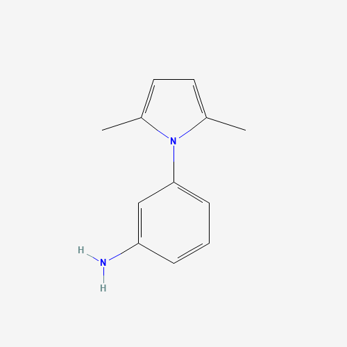 3-(2,5-dimethylpyrrol-1-yl)aniline (CAS: 247225-33-8) - Chemical Structure and Molecular Formula 