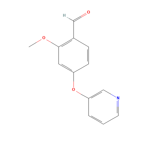2-methoxy-4-pyridin-3-yloxybenzaldehyde (CAS: 1231192-73-6) - Chemical Structure and Molecular Formula 