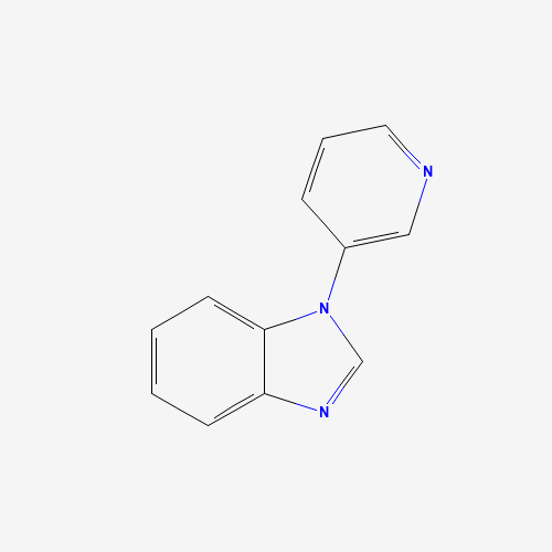 1-pyridin-3-ylbenzimidazole (CAS: 25660-38-2) - Chemical Structure and Molecular Formula 